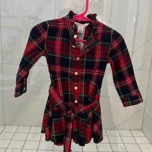 NWT | Ralph Lauren red plaid shirt dress